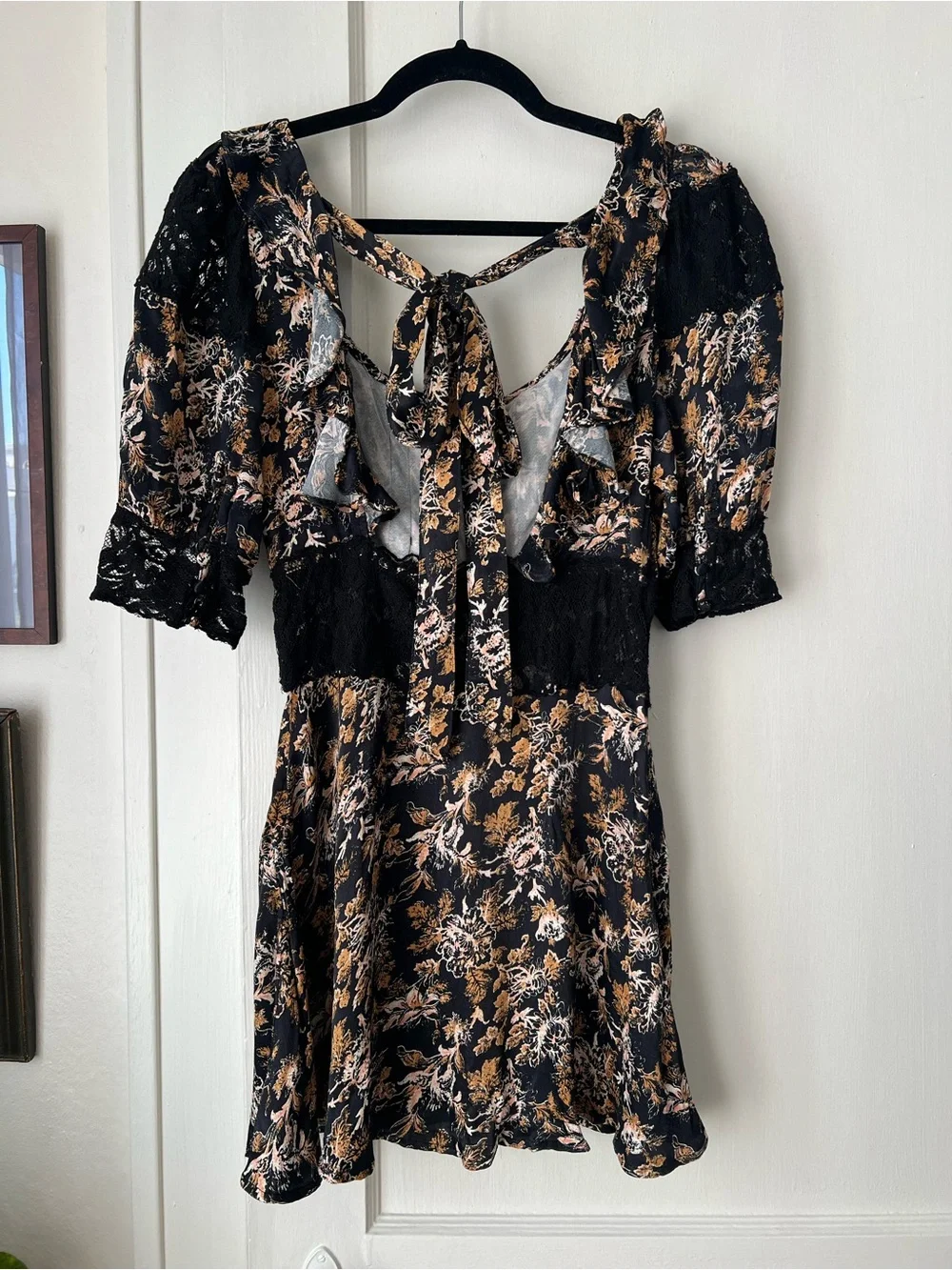 Free People Lucie Floral Lace Mini Dress